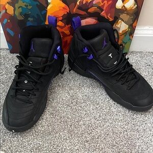 Men's Black and Purple Sneakers
